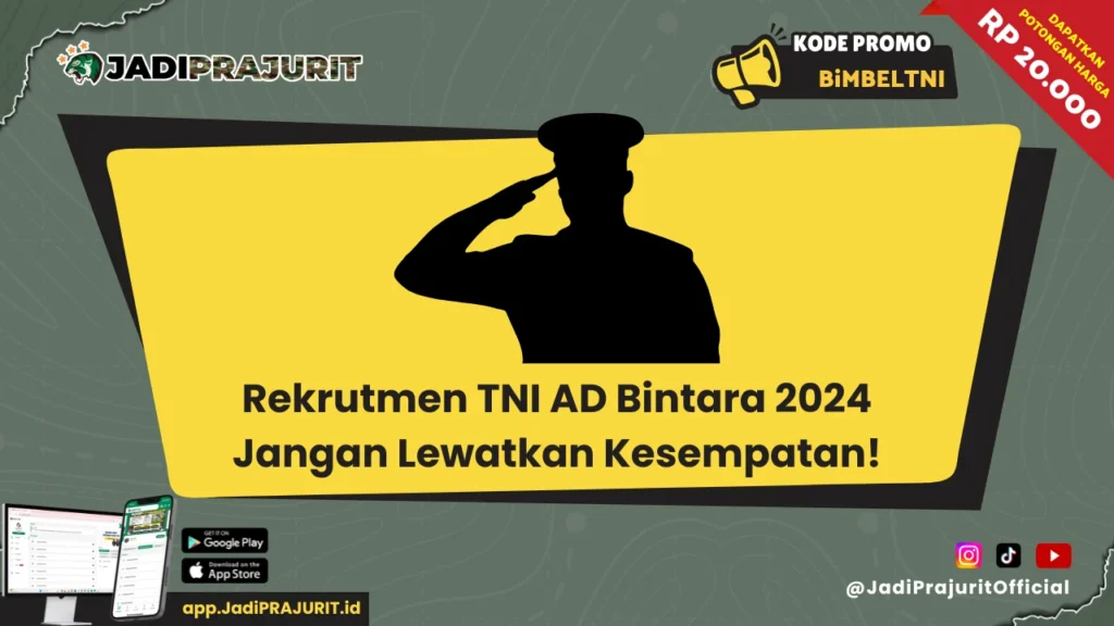 Rekrutmen TNI AD Bintara 2024