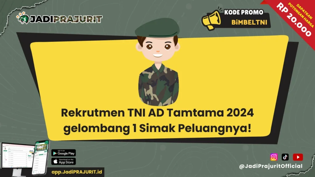 rekrutmen tni ad tamtama 2024 gelombang 1