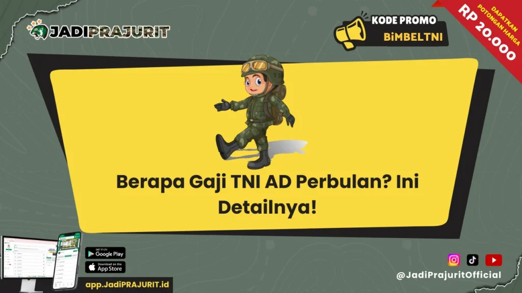 Berapa Gaji TNI AD Per Bulan