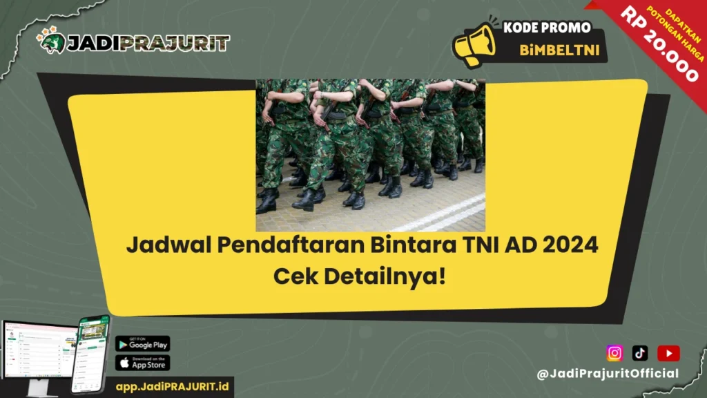 jadwal pendaftaran bintara tni ad 2024