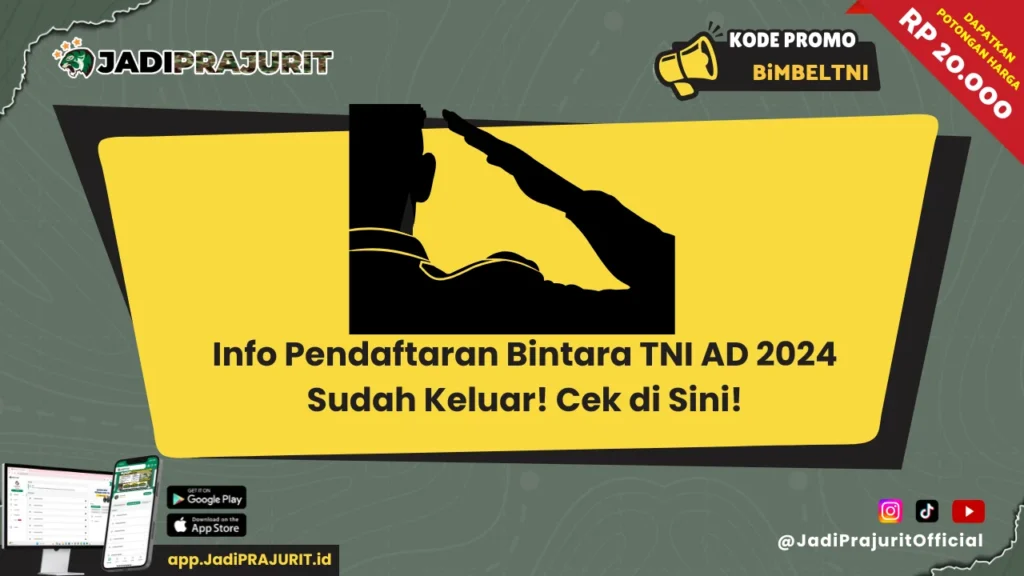 Info Pendaftaran Bintara TNI AD 2024