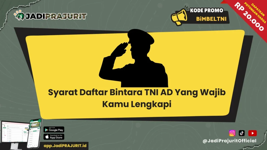 syarat daftar bintara tni ad