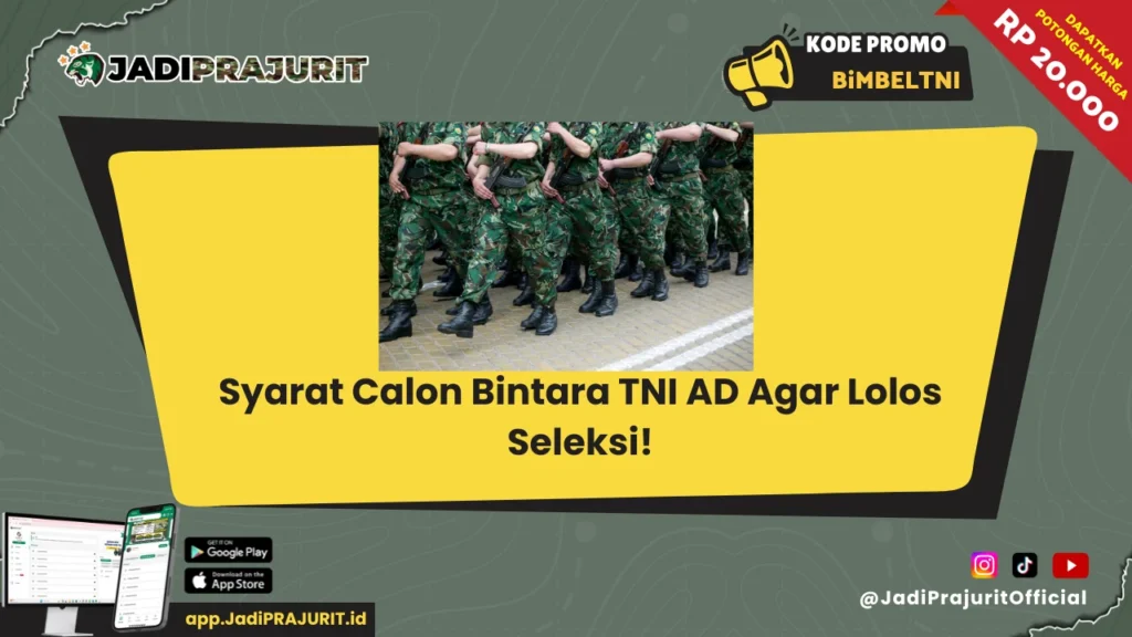 Syarat Calon Bintara TNI AD