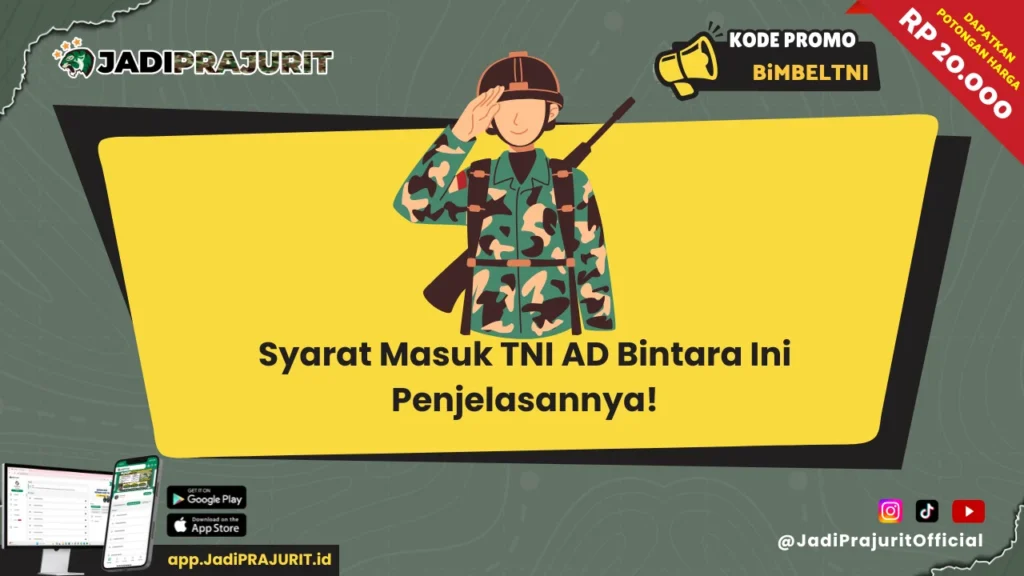 Syarat Masuk TNI AD Bintara