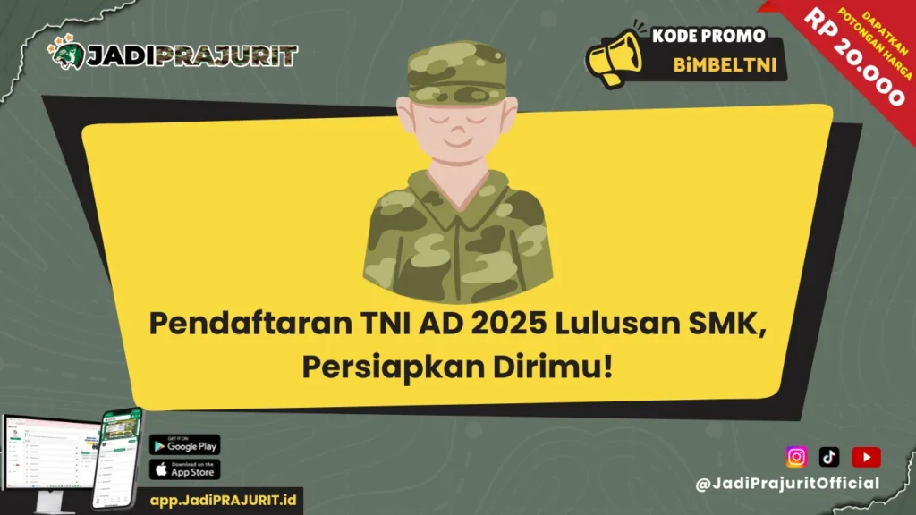 Pendaftaran TNI AD 2025 Lulusan SMK