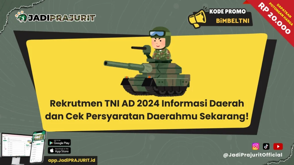 Rekrutmen TNI AD 2024 Informasi Daerah