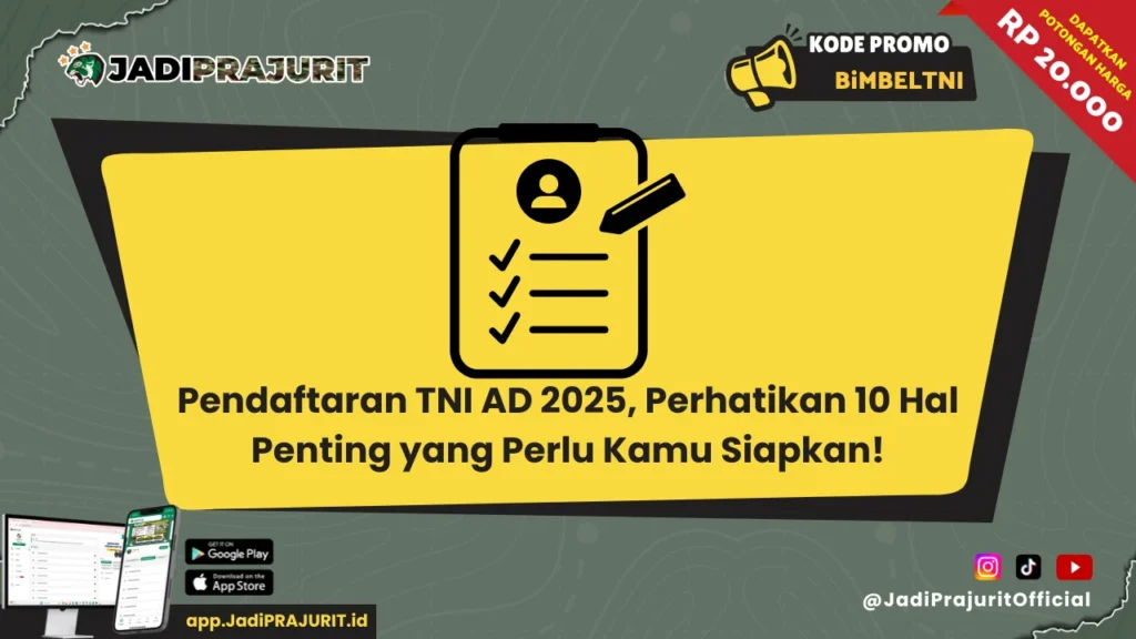 Pendaftaran TNI AD 2025