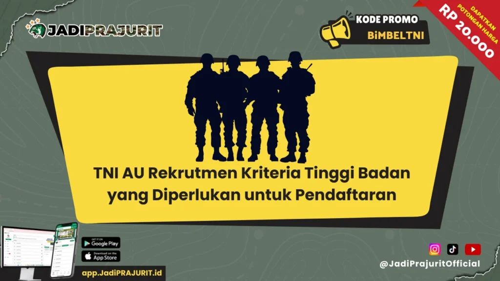 TNI AU Rekrutmen Kriteria Tinggi Badan