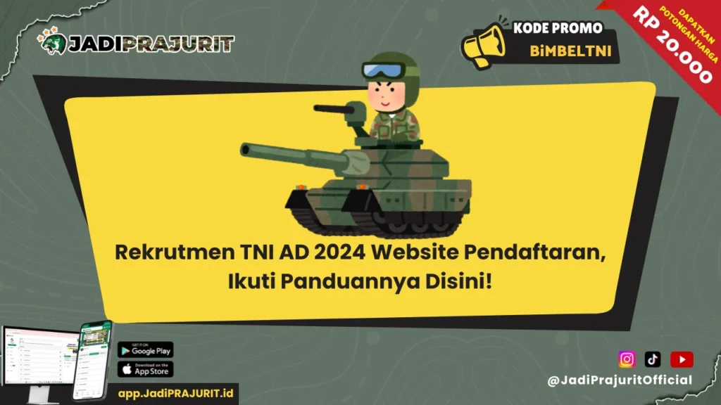 Rekrutmen TNI AD 2024 Website Pendaftaran