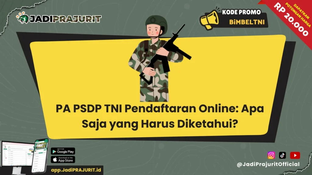 PA PSDP TNI Pendaftaran Online