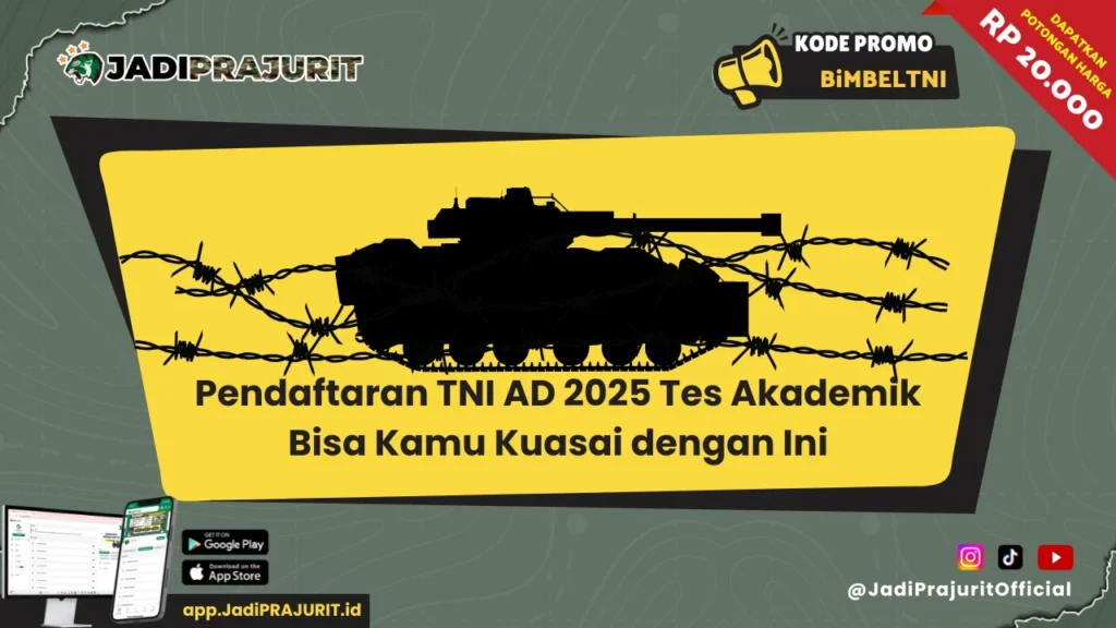 Pendaftaran TNI AD 2025 Tes Akademik