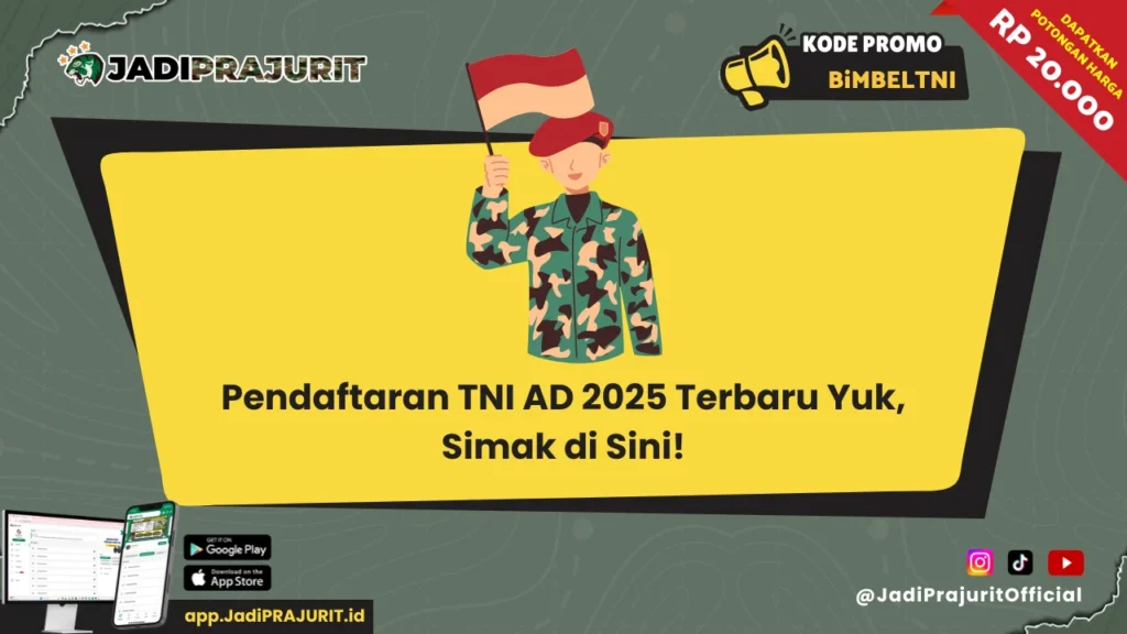 Pendaftaran TNI AD 2025 Terbaru