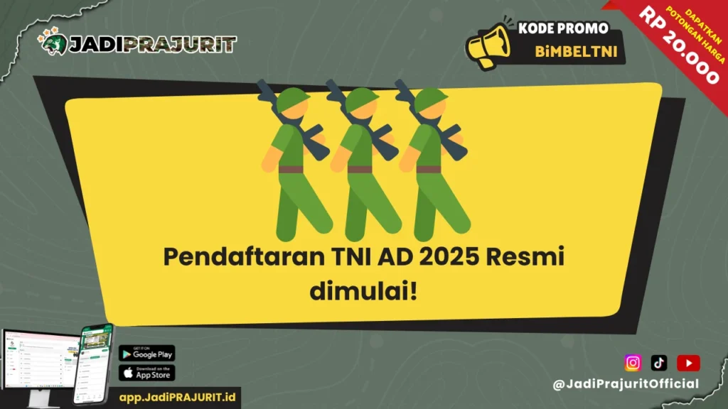 Pendaftaran TNI AD 2025 Resmi