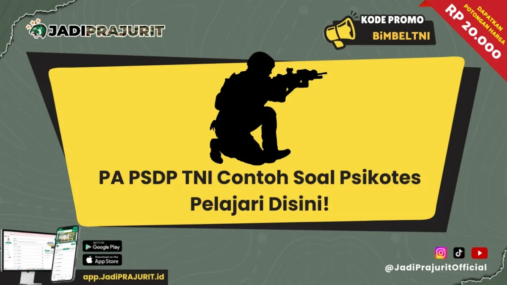 PA PSDP TNI Contoh Soal Psikotes