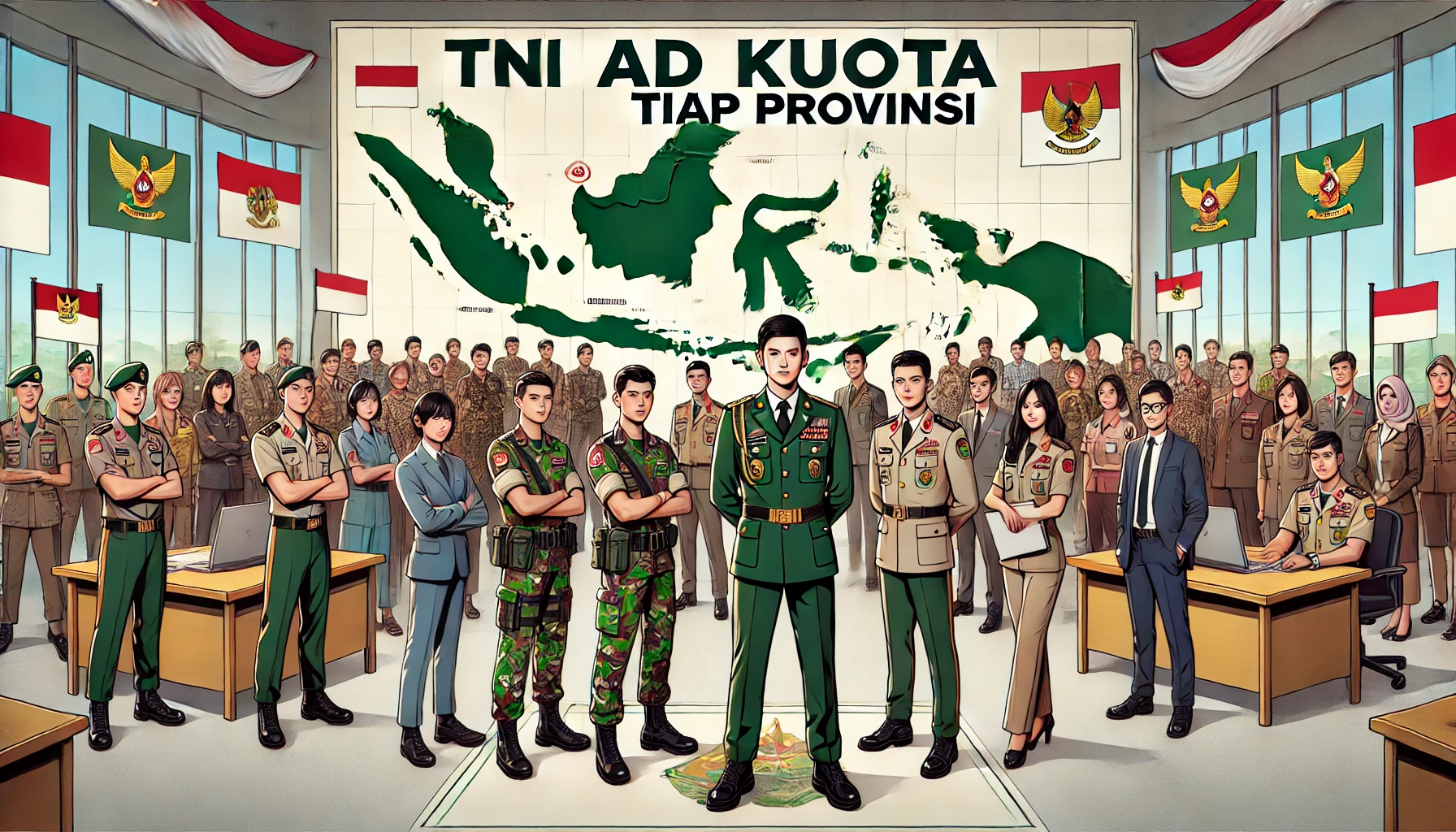 Pendaftaran TNI AD 2025 Kuota Tiap Provinsi