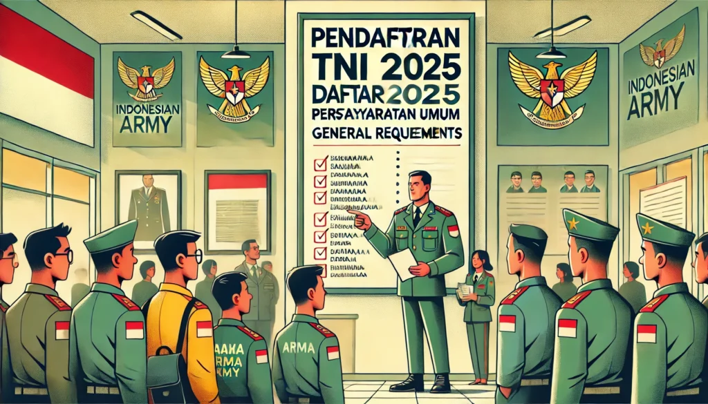 Pendaftaran TNI AD 2025 Daftar Persyaratan Umum