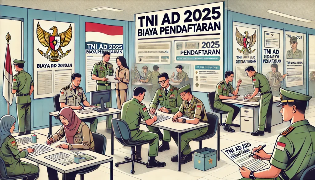 Pendaftaran TNI AD 2025 Biaya Pendaftaran