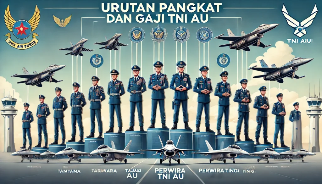 Urutan Pangkat dan Gaji TNI AU