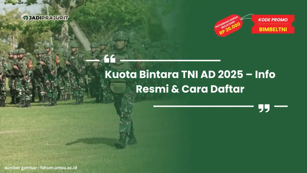 Kuota Bintara TNI AD 2025