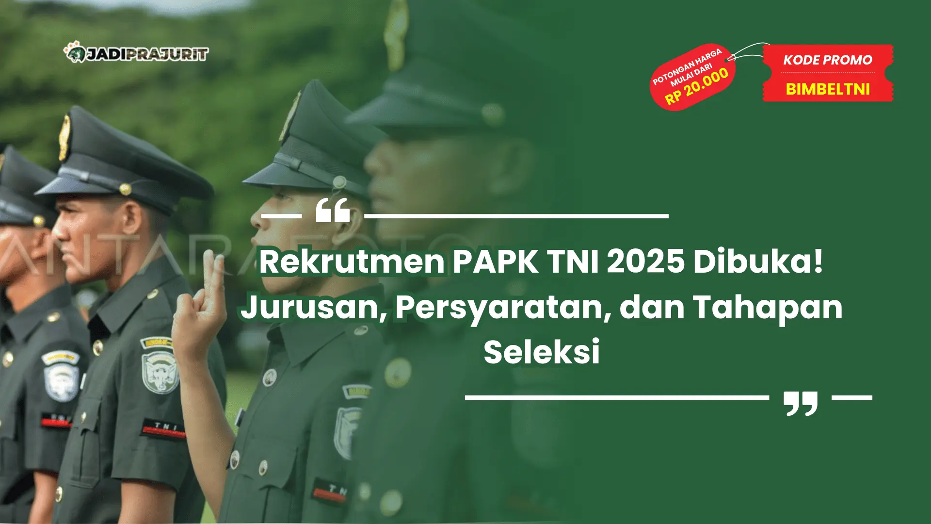 rekrutmen papk tni 2025