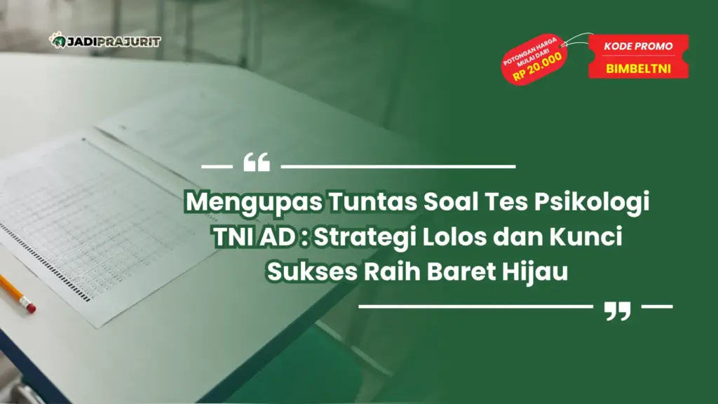 Soal Tes Psikologi TNI AD