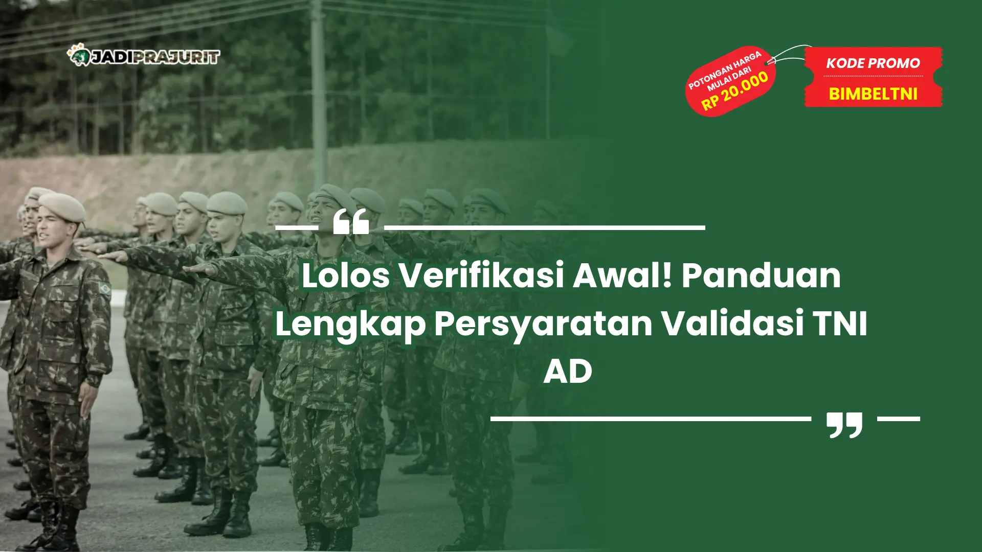 Persyaratan Validasi TNI AD