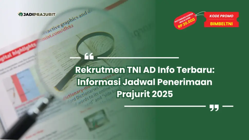 Rekrutmen TNI AD Info Terbaru