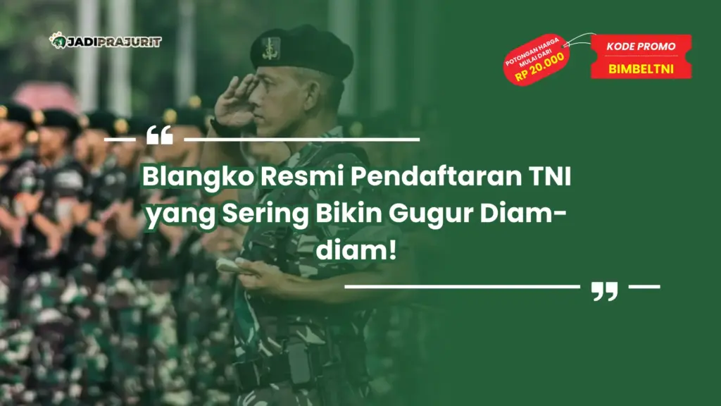 blangko resmi pendaftaran tni