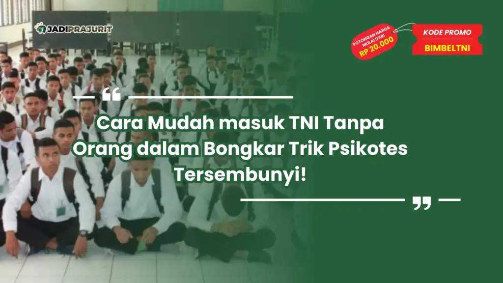 cara mudah masuk tni