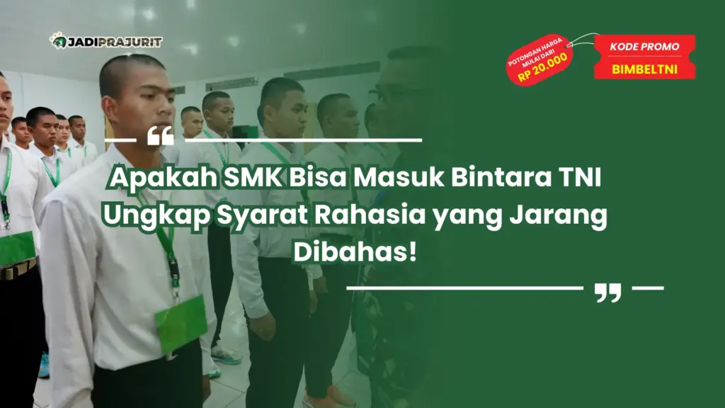 apakah smk bisa masuk bintara tni