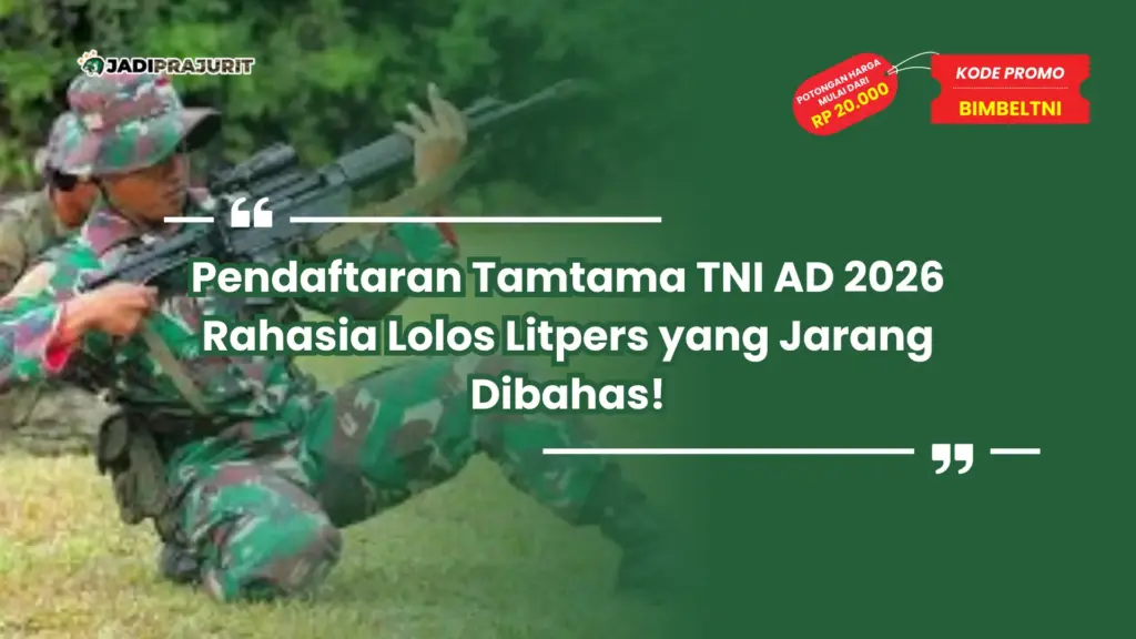 pendaftaran tamtama tni ad 2026