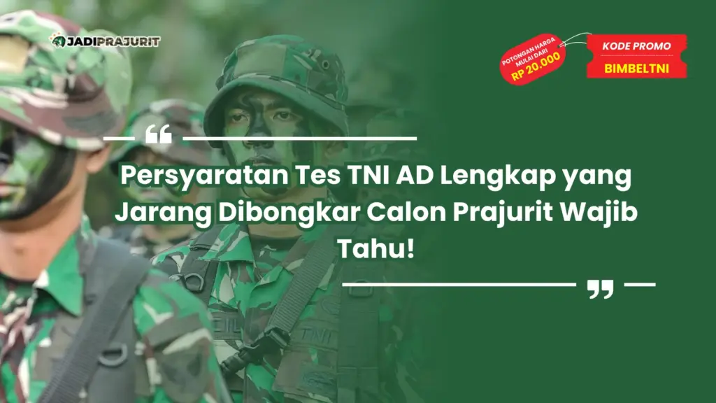 persyaratan tes tni ad