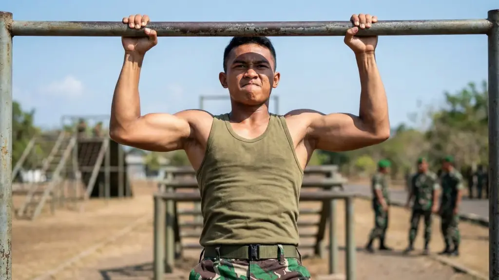 Tes fisik TNI AD vs AL vs AU