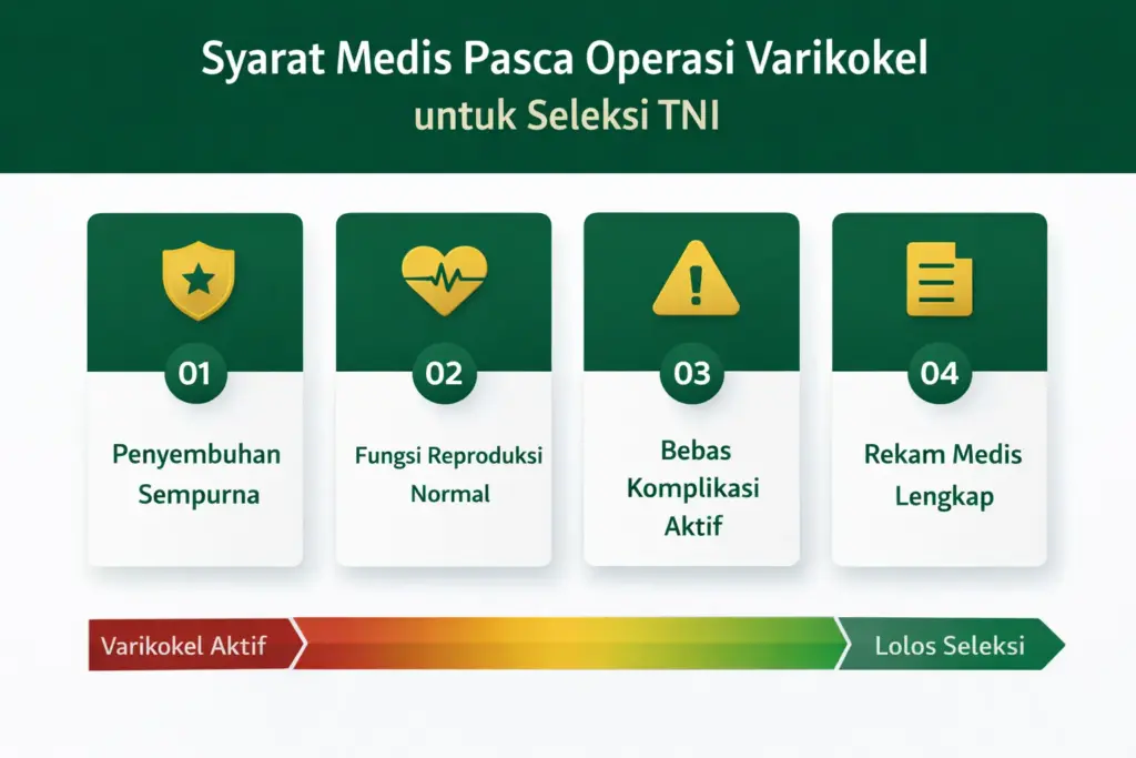 apakah setelah operasi varikokel bisa lolos seleksi tni