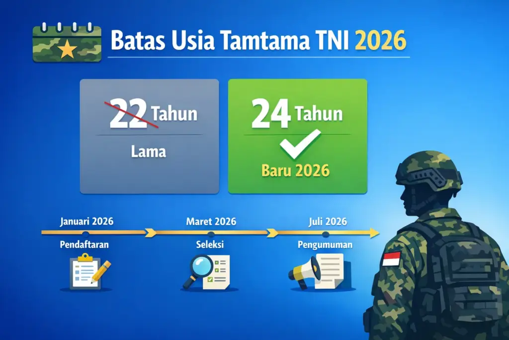 batas usia tamtama tni
