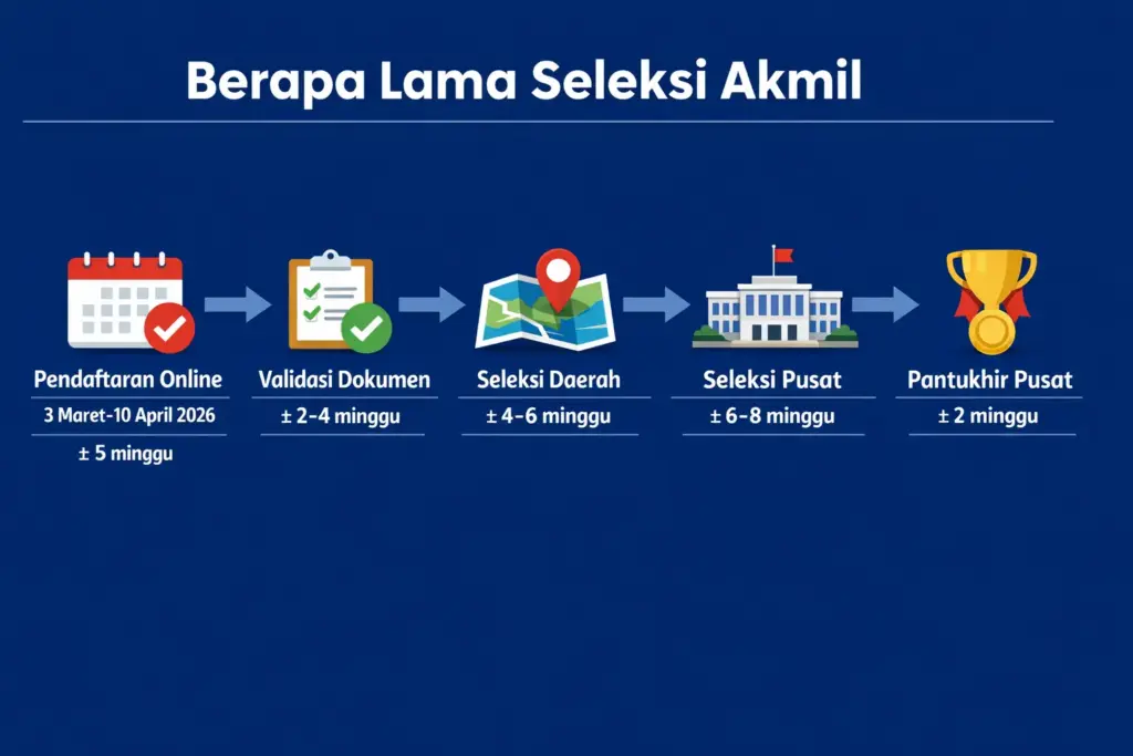 berapa lama seleksi akmil 2026