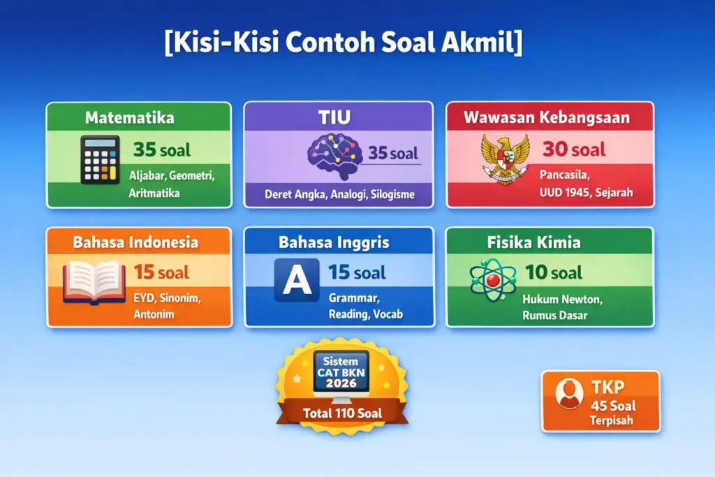 Contoh soal tes Akmil