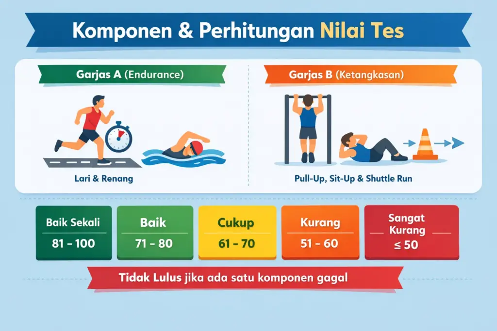 Berapa nilai minimal tes kesamaptaan TNI