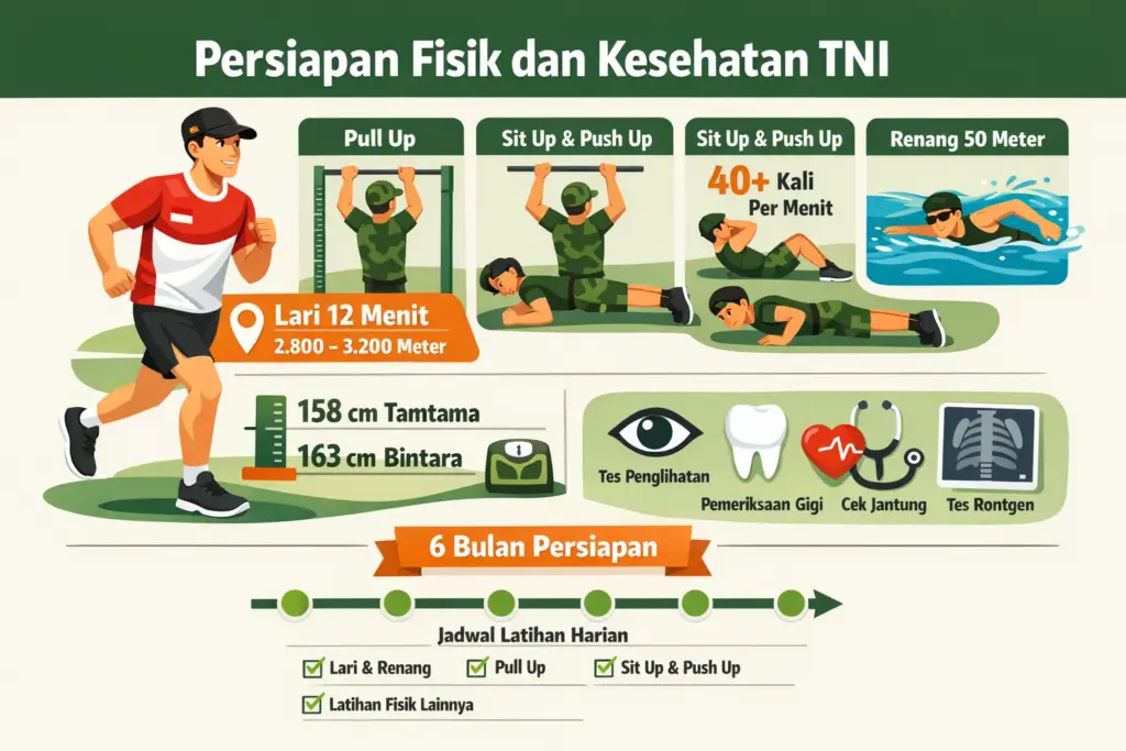 persiapan masuk tni apa