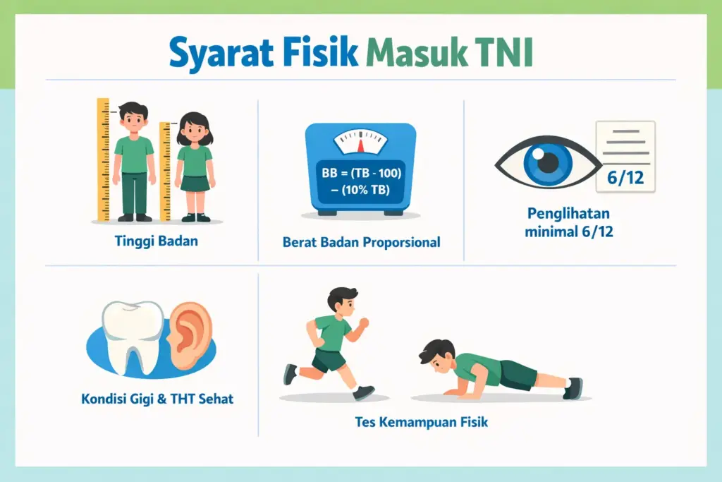 apakah cacat fisik bisa masuk tni