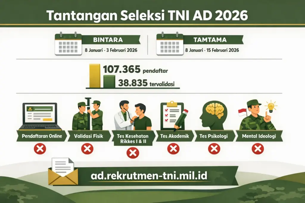 persiapan masuk tni apa