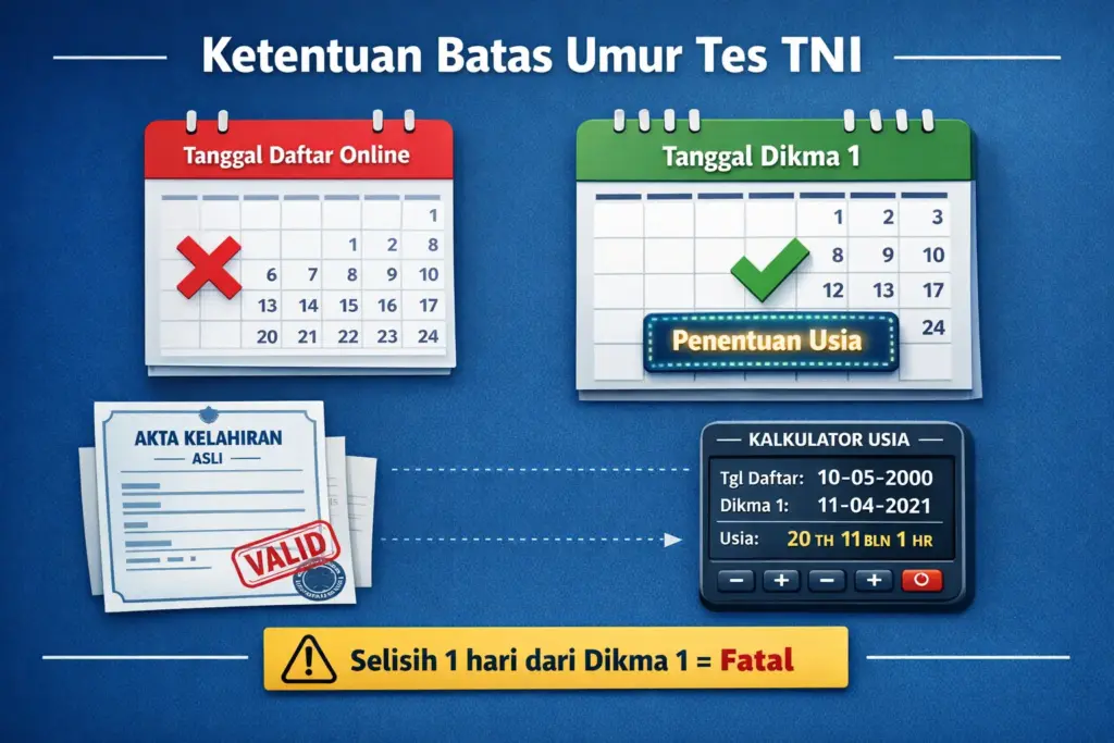 batas umur tes tni