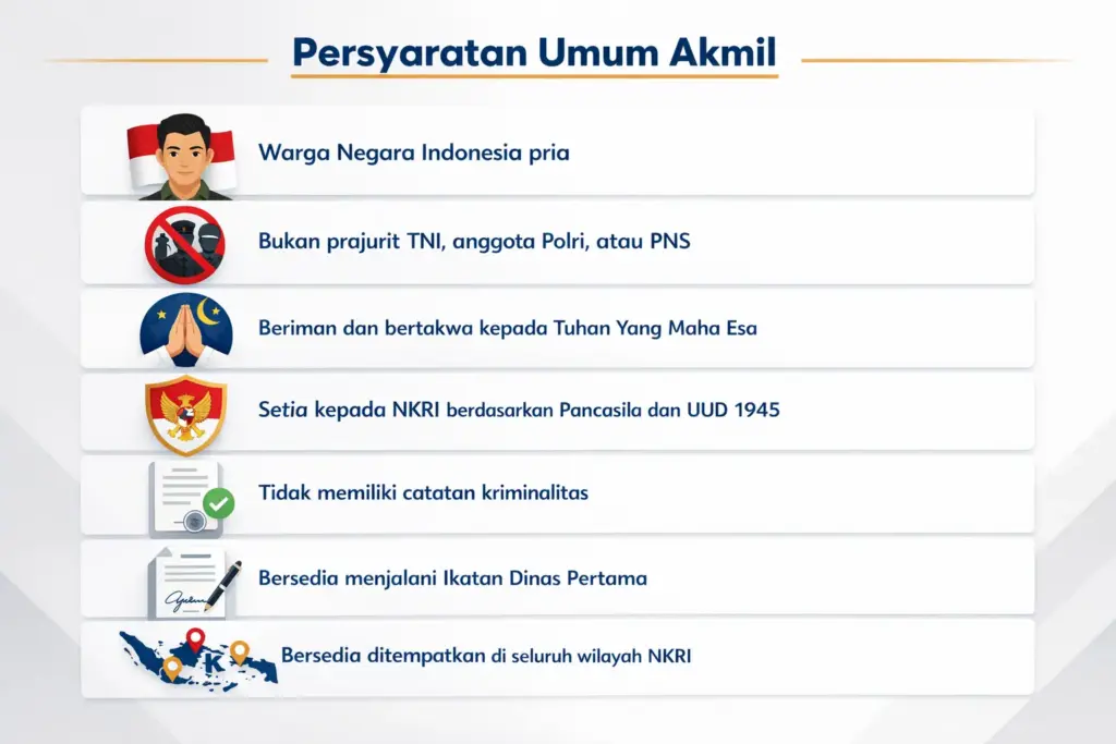persyaratan akmil