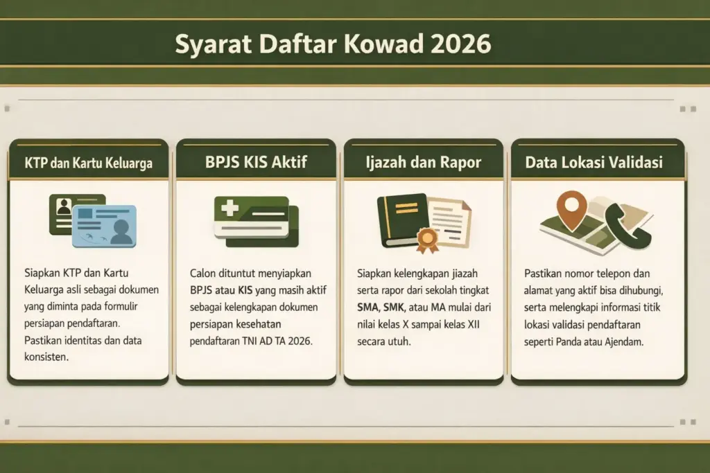 pendaftaran kowad 2026