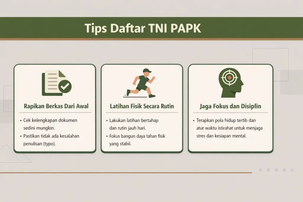 rekrutmen tni papk